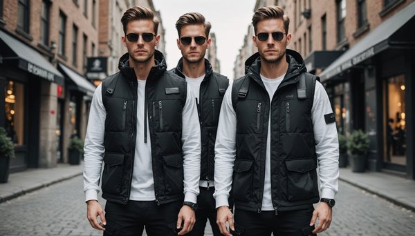 Explore the functional elegance of techwear vests